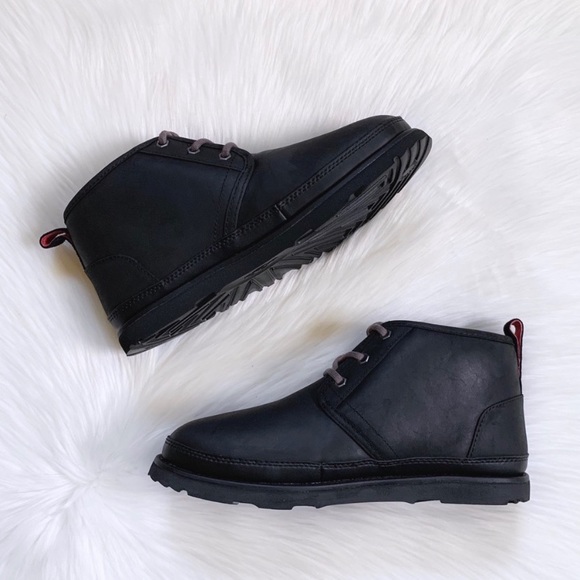 UGG Men’s Neumel Waterproof Chukka Boots In Black - Picture 5 of 8